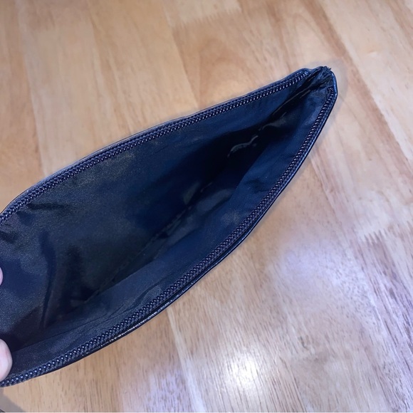 Victoria’s Secret Black Wristlet Cosmetic Bag with Floating Sequins - Picture 5 of 6